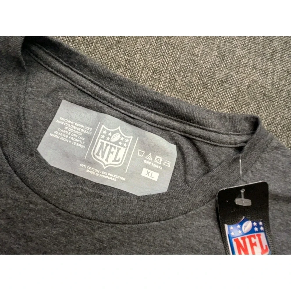 San Francisco 49ers NFL Team Apparel Shirt Mens XL Gray Football Tee NWT Cotton